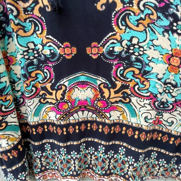 Earthbound Trading Co Skirt Womens M‎ Black Maxi Paisley Boho Flowy Gypsy Hippie - Picture 2 of 15